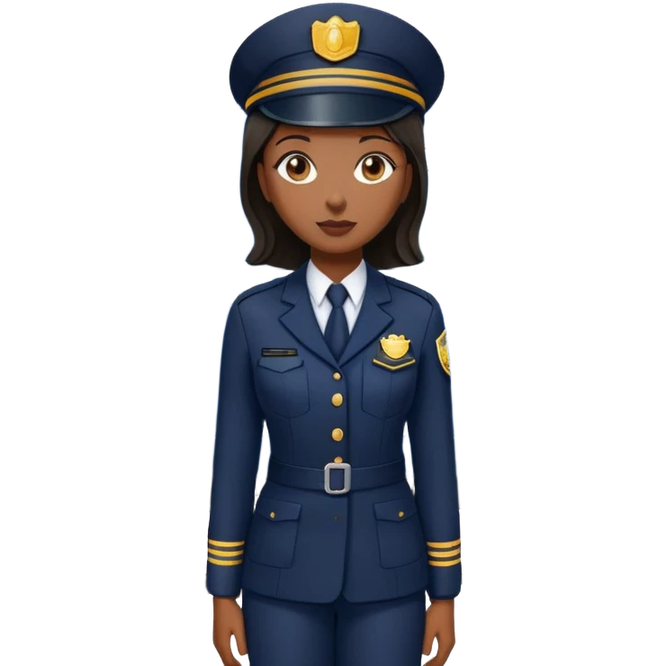 Train conductor black female with train emoji