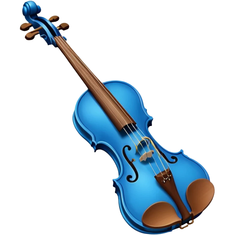 blue violin emoji