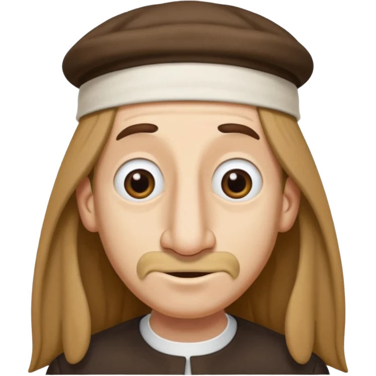 jewish emoji, sterotypical jew, long hair, greedy, long nose, jewish hat emoji