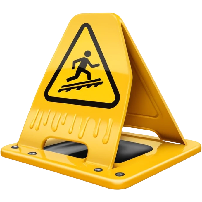 slippery surface sign emoji