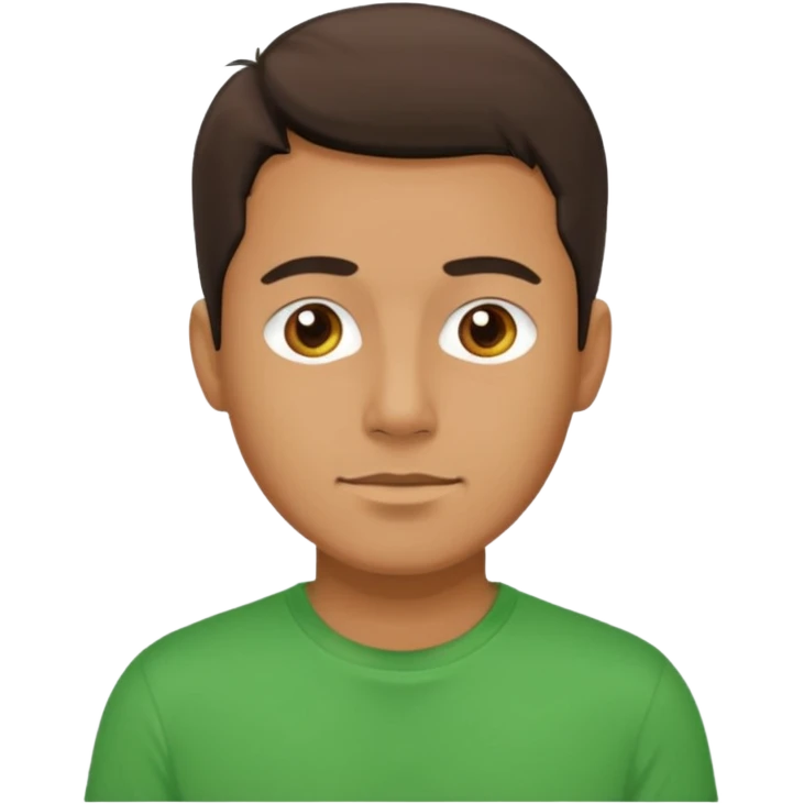 man with green tshirt emoji