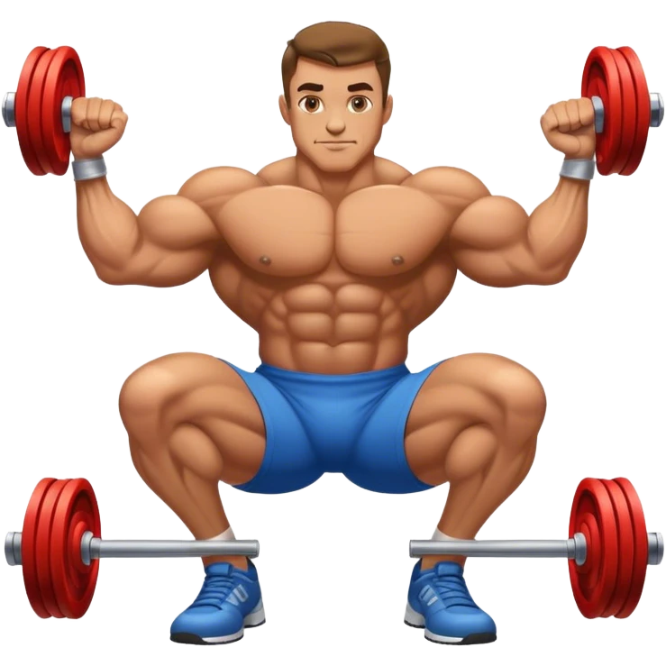 bodybuilder forearm on legs curl emoji