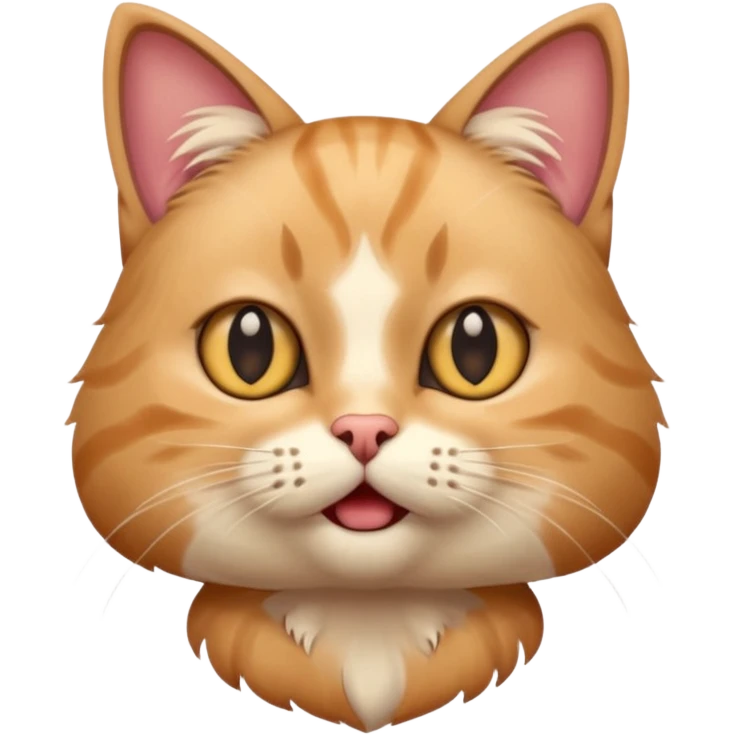 Un chat choqué sur réaction  emoji