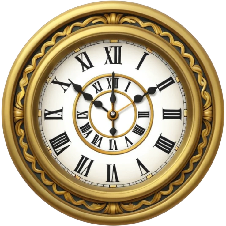 Vintage academia clock emoji