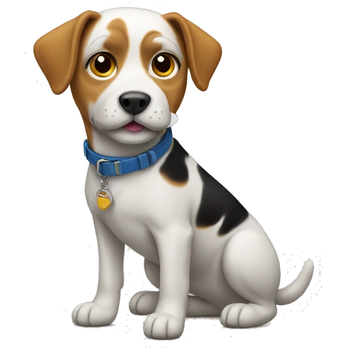 Dog wearing a shoes emoji