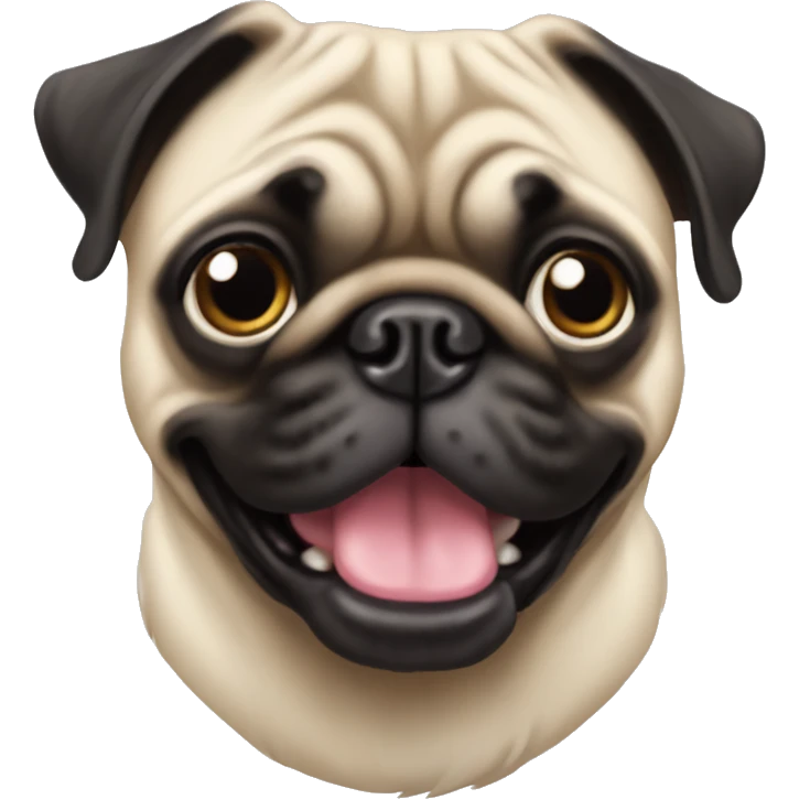 A pug breed dog emoji