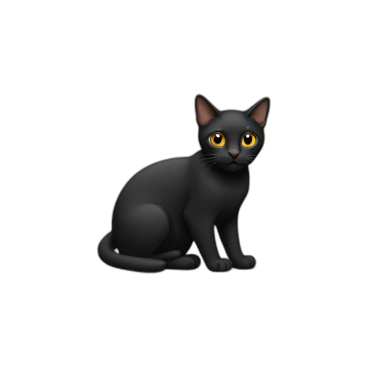 Gato negro  emoji