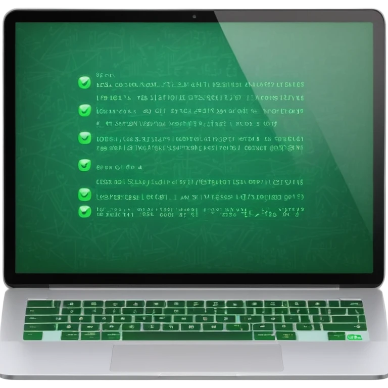 laptop com codigo de programação a aparecer no ecra emoji