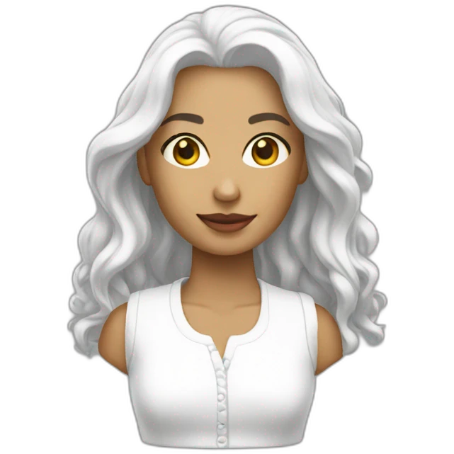 Tenue blanche emoji