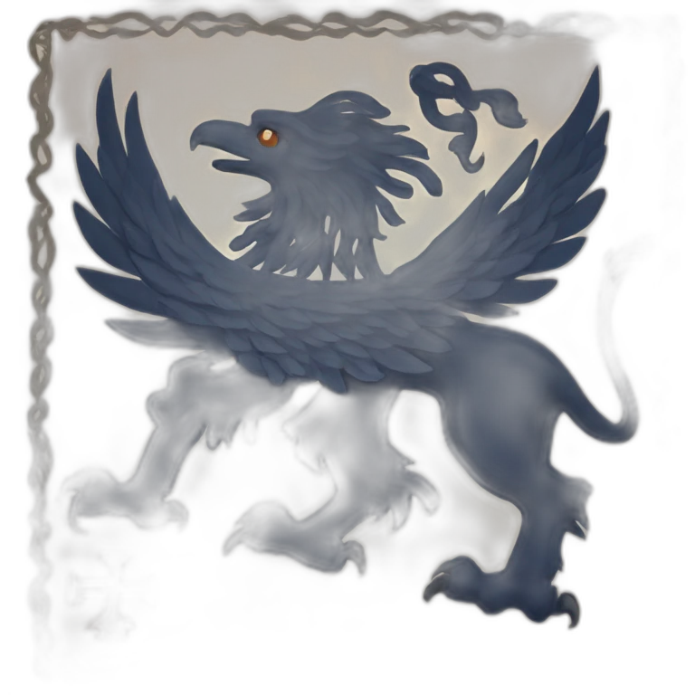 Griffin flag with Hindu swastika nice emoji