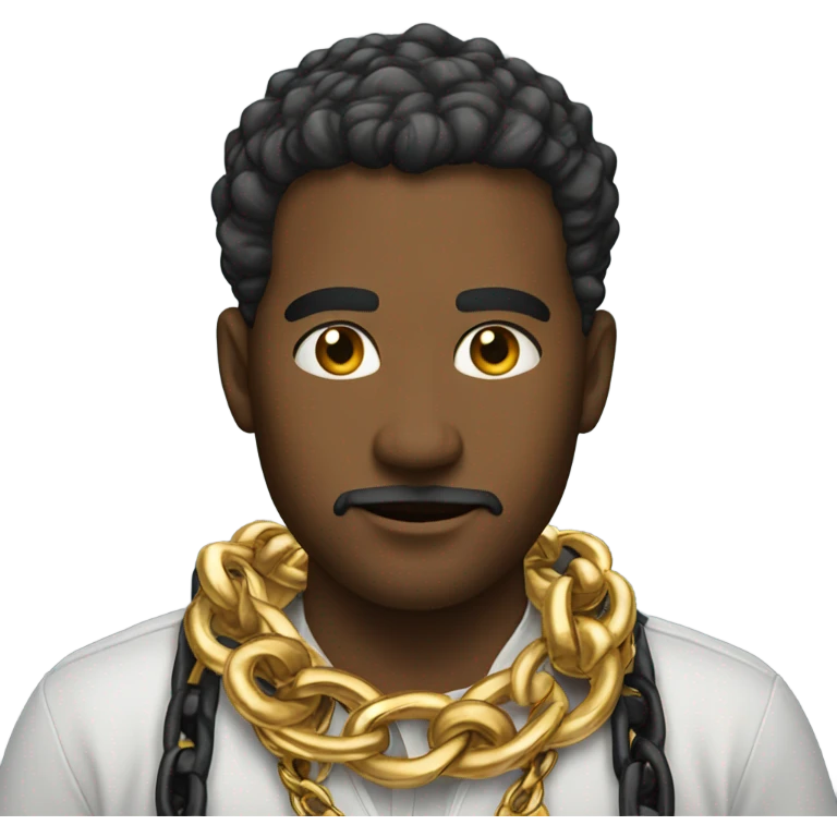 Dude with a gold chain  emoji