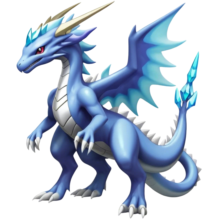  Cool Edgy Shiny Godly Ethereal Digimon-Suicune-Dialga-Kyurem-Latios-Reptile, full body, four legs emoji