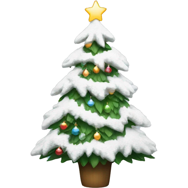 white christmas tree emoji