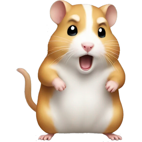 
fighting hamster emoji
