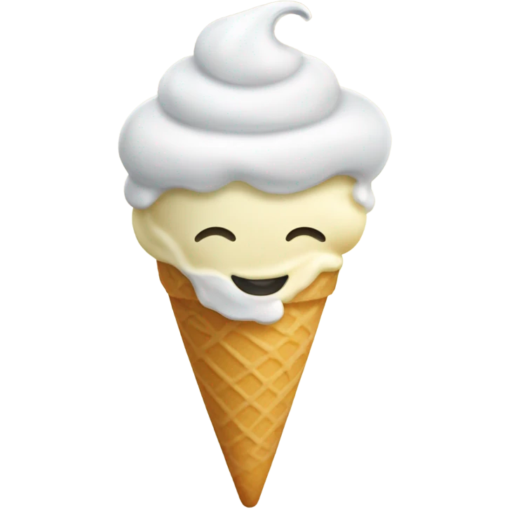 Vanilla ice cream emoji