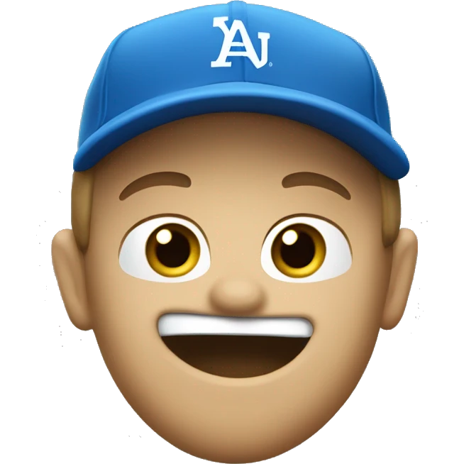 Un geai bleu qui joue au baseball emoji