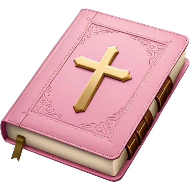 pink bible emoji