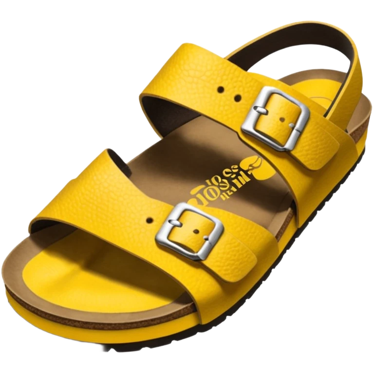 Yellow Birkenstock sandals emoji