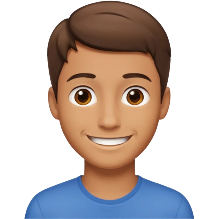 Jeune homme selfi emoji