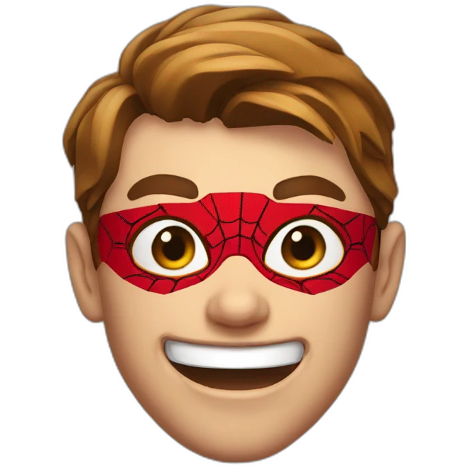 Spider man face emoji