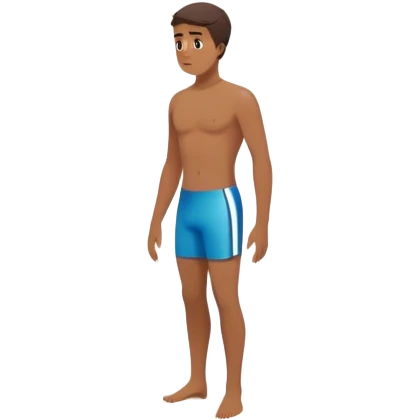 A person standing at the edge of a diving board, looking nervous. Below them is a pool of water labeled “Confidence.” Instead of hesitating, they count 5-4-3-2-1 and jump in, representing taking action despite fear.  emoji