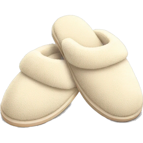 cozy house slippers  emoji