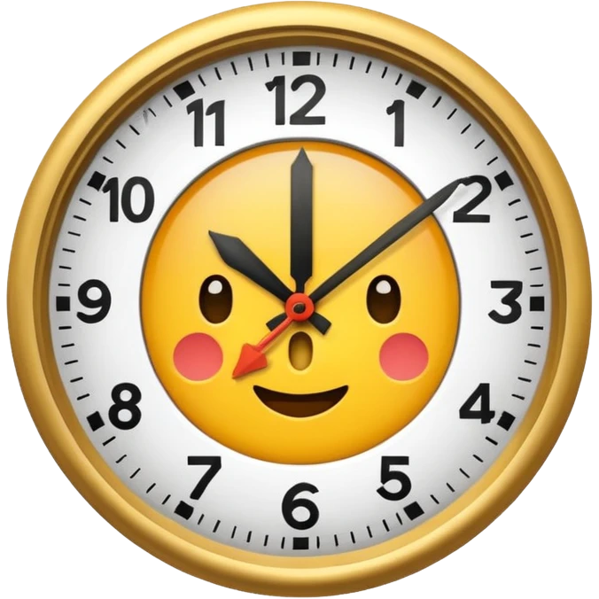 CLOCK SHOWING NOON emoji