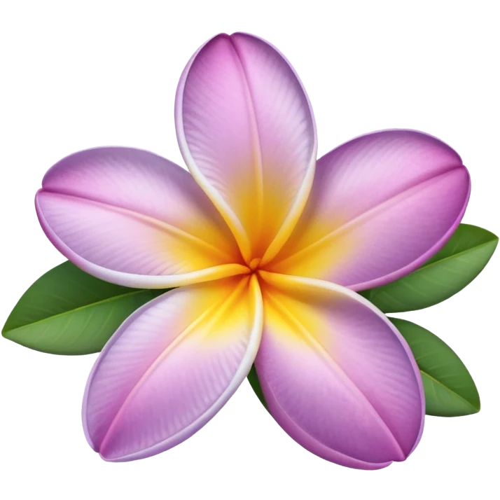 pale purple Plumeria  emoji