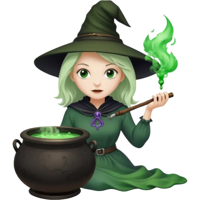 witch preparing poison emoji