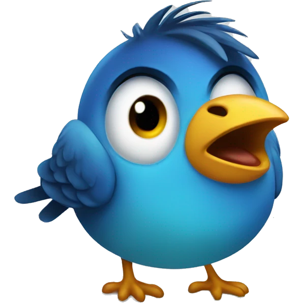 Morning bird crying emoji
