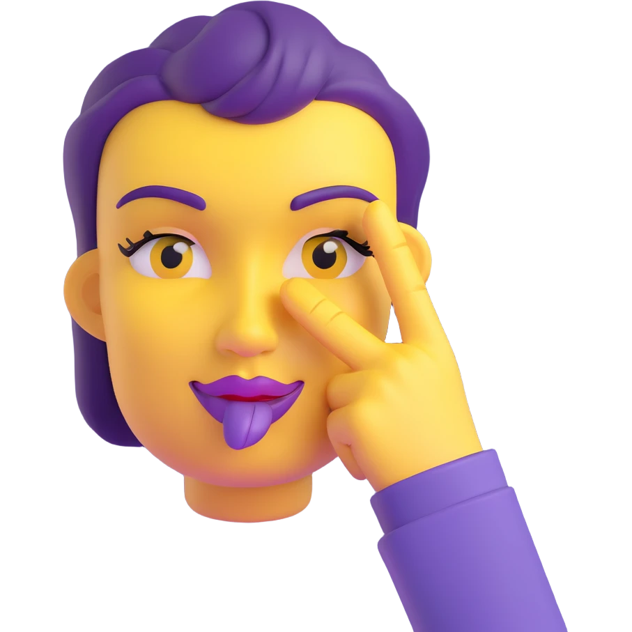 yellow face placing an index finger over pursed lips while winking and nodding emoji