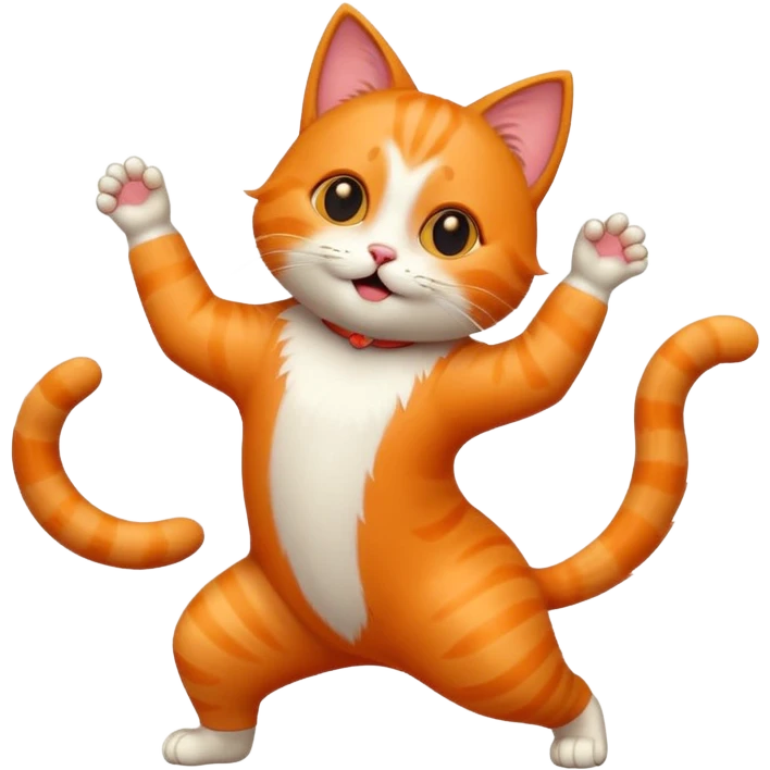 Dans eden kedi emoji