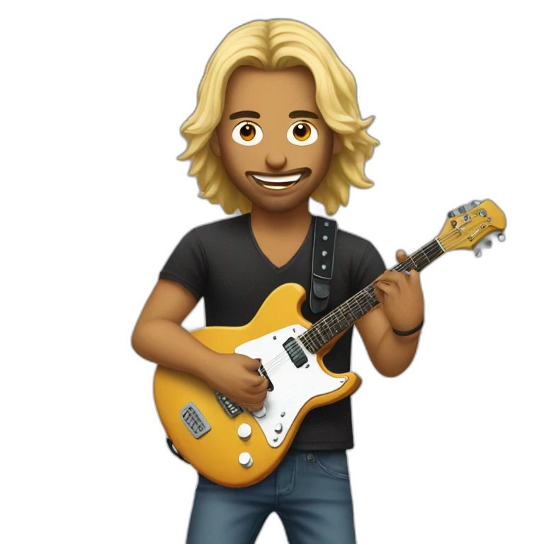 Guitarrista de rockab emoji