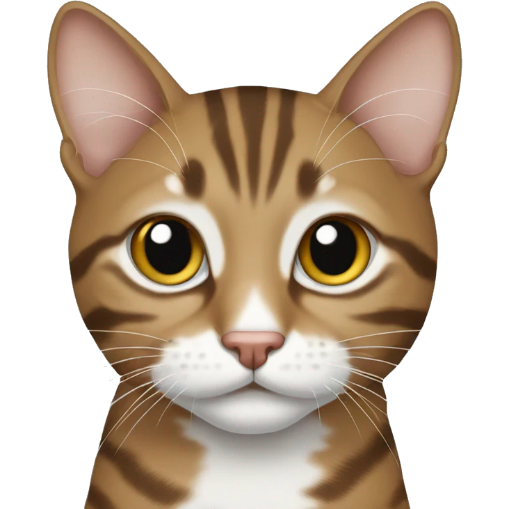Brown and white tabby emoji