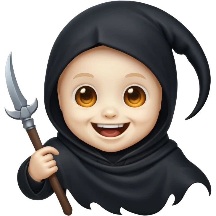 cute baby reaper excited emoji