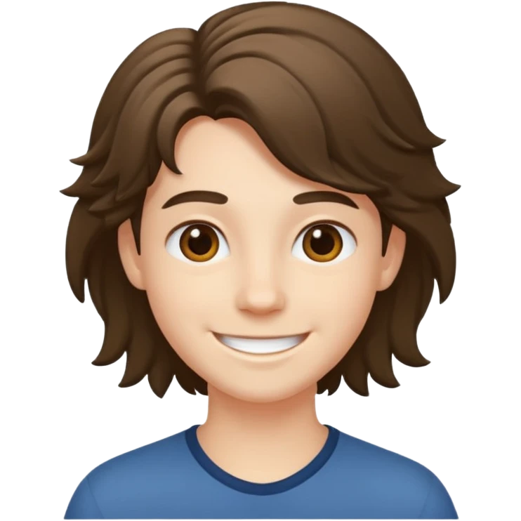 young full hair emoji