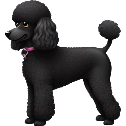 black poodle emoji