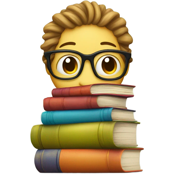 Bookworm emoji