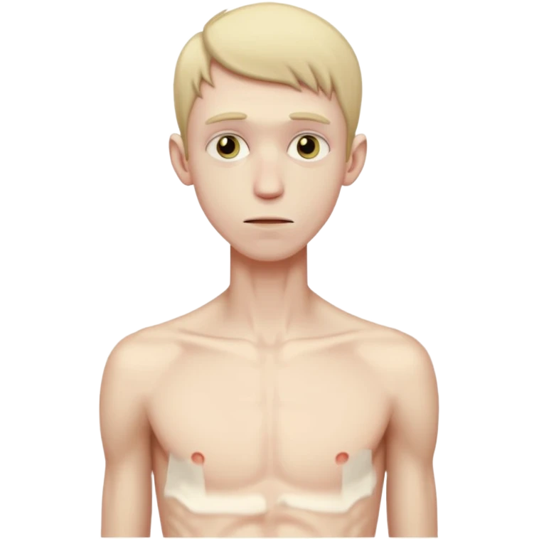 anorexic guy full skinny body emoji