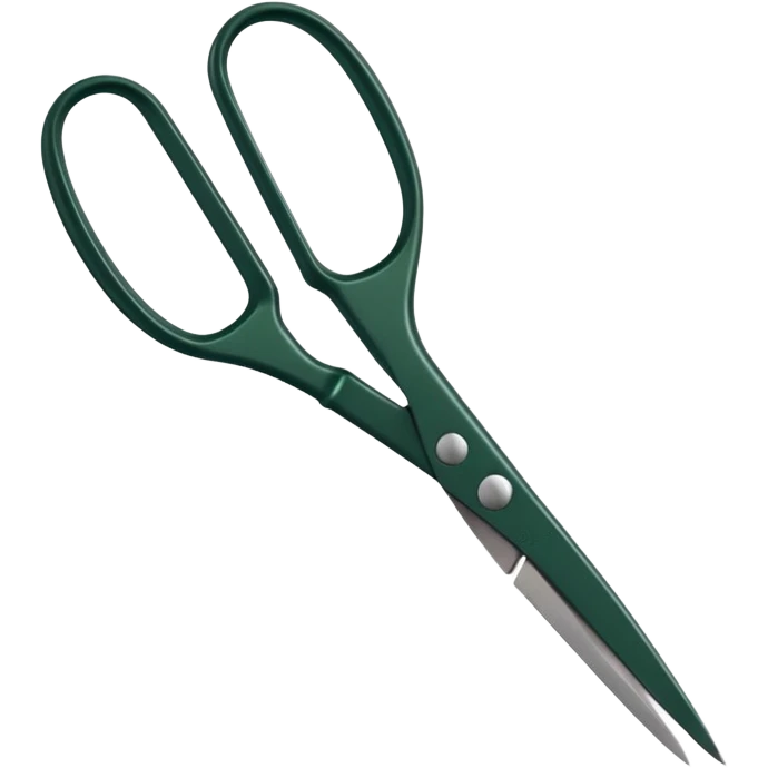 gardening scissors dark green  emoji
