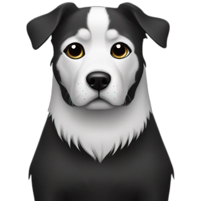 dog in style of sarah andersen emoji