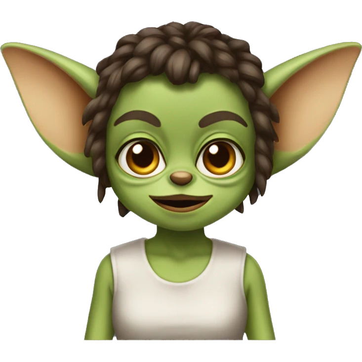 Female gizmo gremlin  emoji