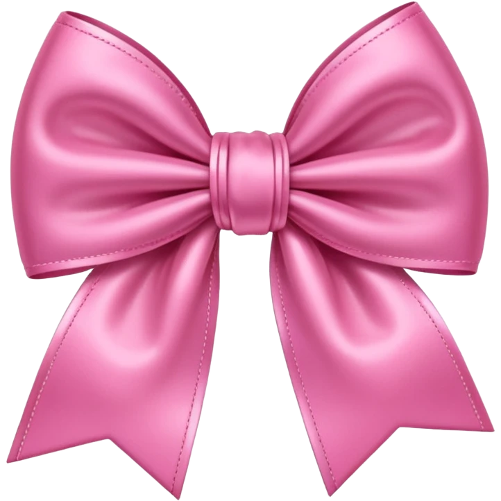 A cute pink bow 🎀 emoji