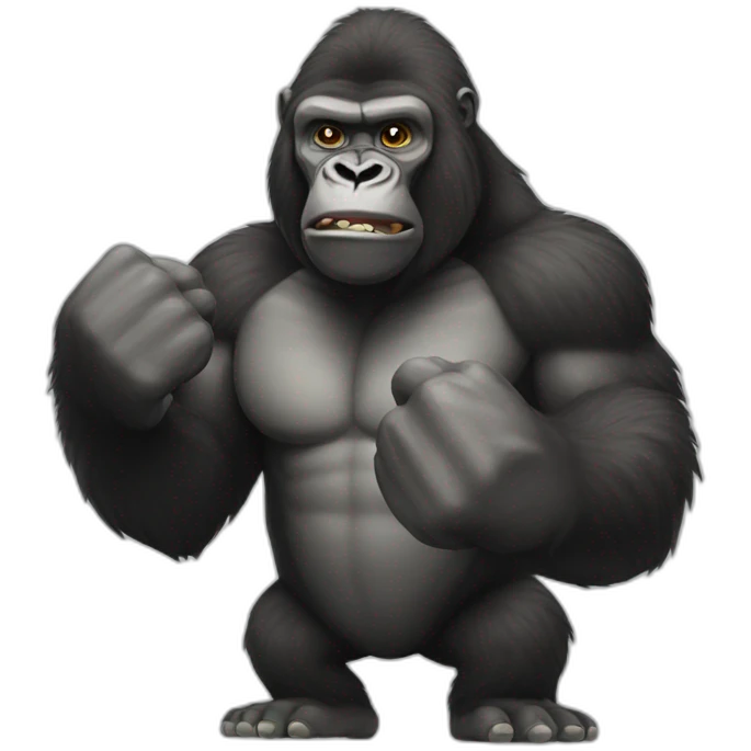 big fist gorilla emoji