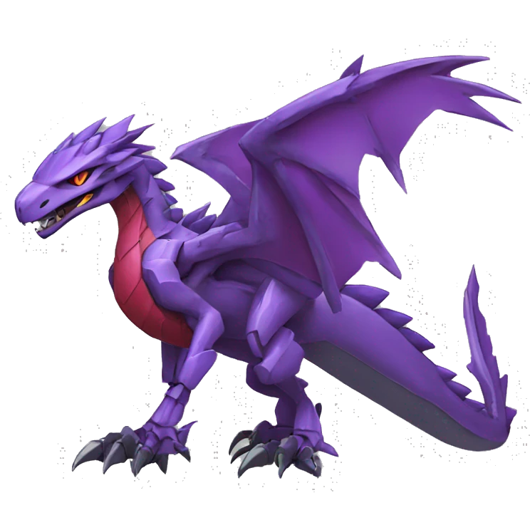  Cool Edgy Purple Red Digimon-Fakemon-Raptor-Dragon-Mecha full body emoji