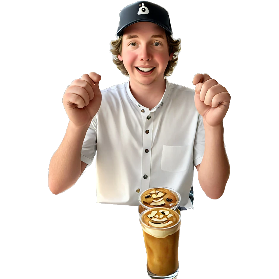 smiling boy at restaurant window emoji