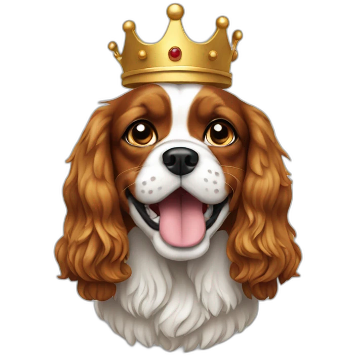King charles dog urining emoji