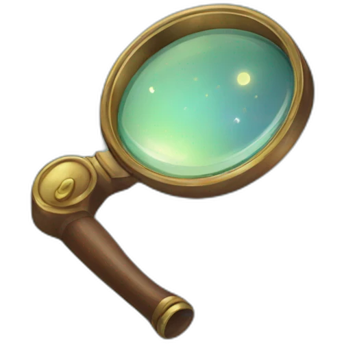 Magic magnifying glass emoji