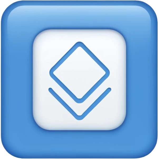 a blue square with a check with withe emoji