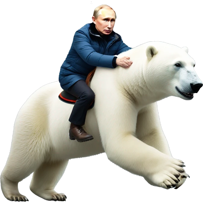 Vladimir putin riding polar bear emoji